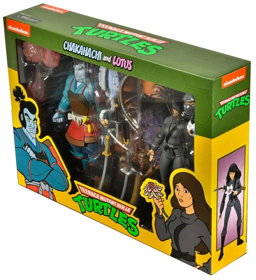 Teenage Mutant Ninja Turtles - Cartoon Chakahachi & Lotus 7" Action Figures 2pk