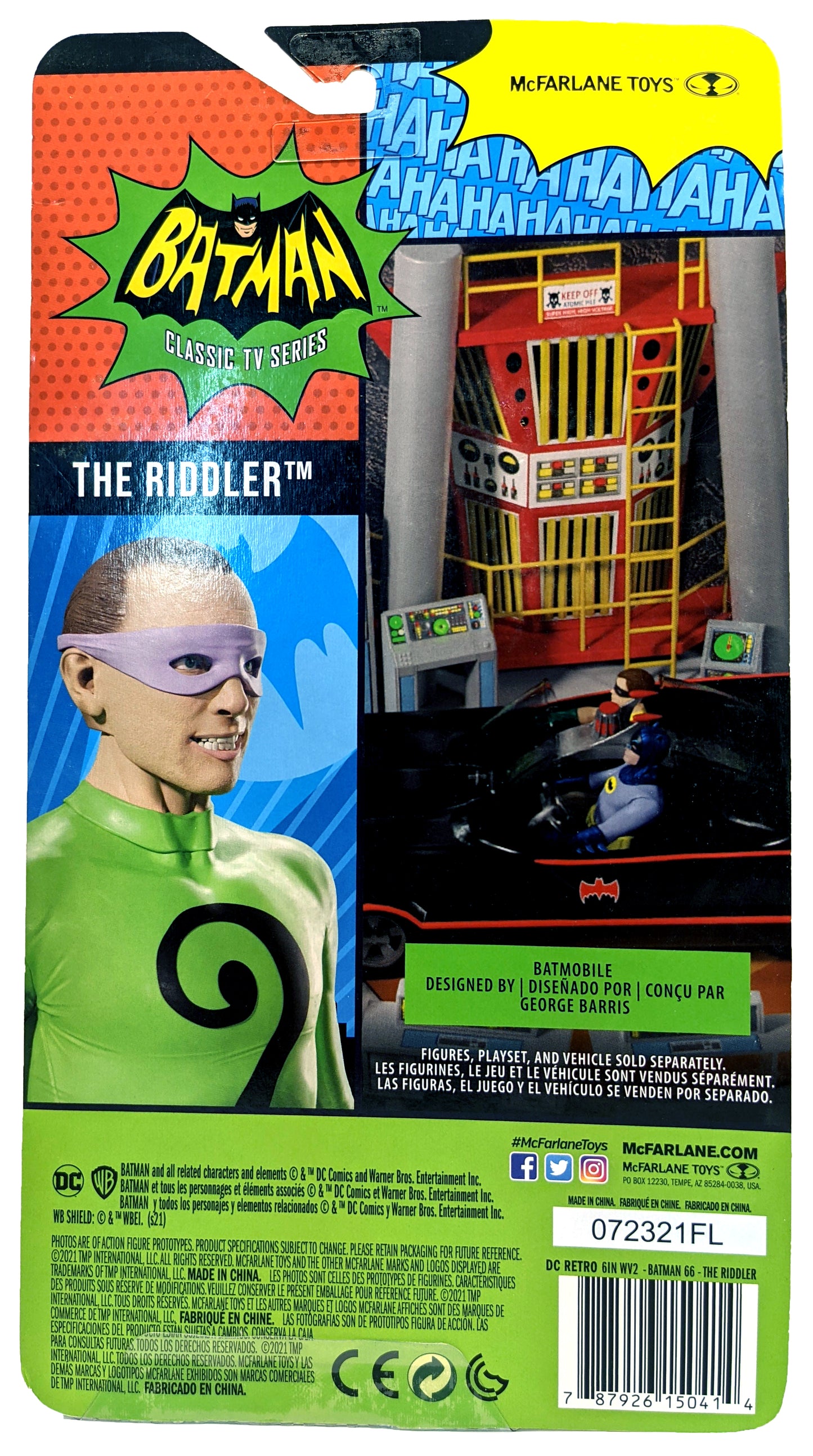 DC McFarlane - The Riddler - Figure Classic TV Series 1966 6"