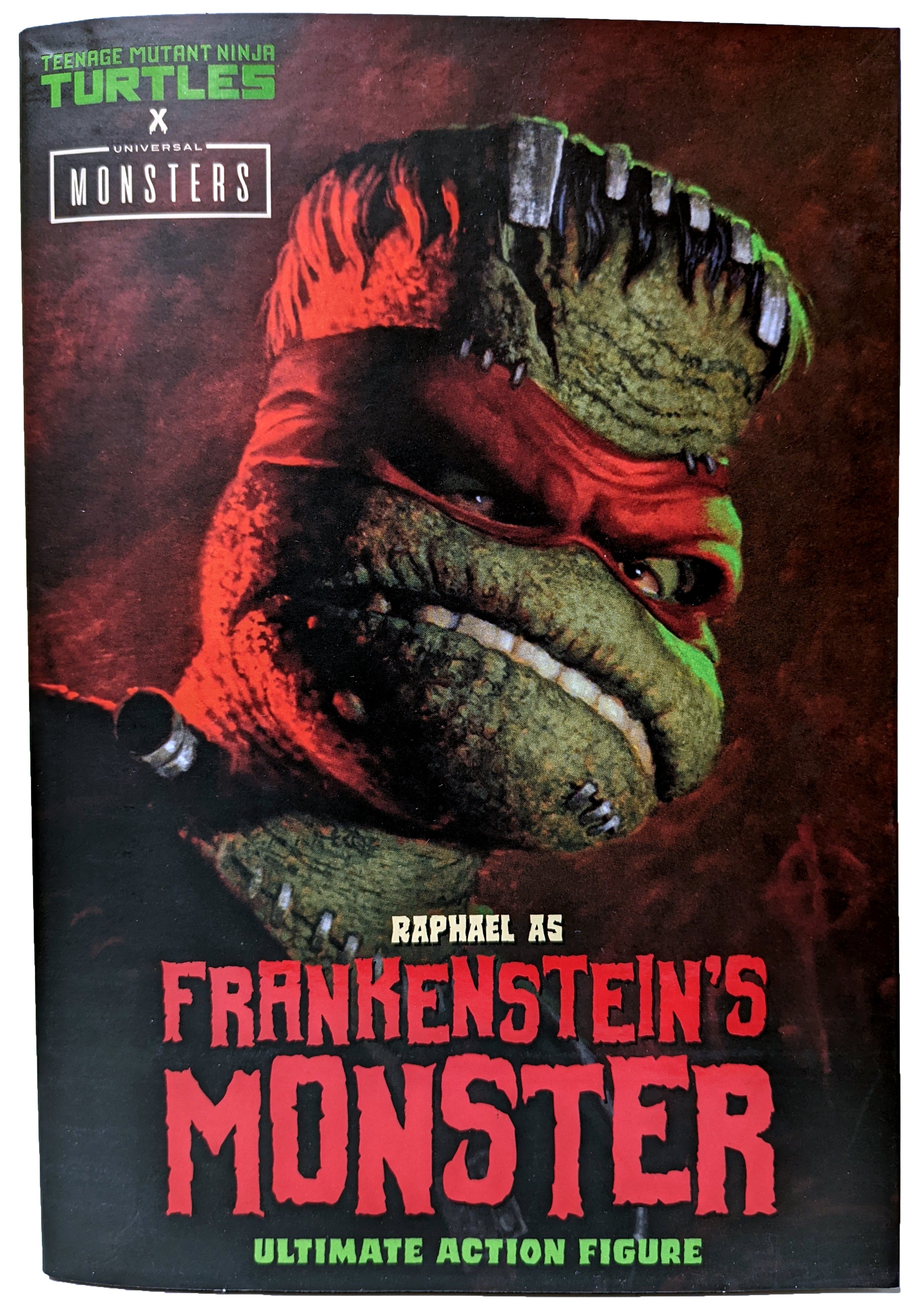 tmnt neca monsters Universal Monsters x Teenage Mutant Ninja Turtles Ultimate Raphael as Frankenstein's Monster Action Figure