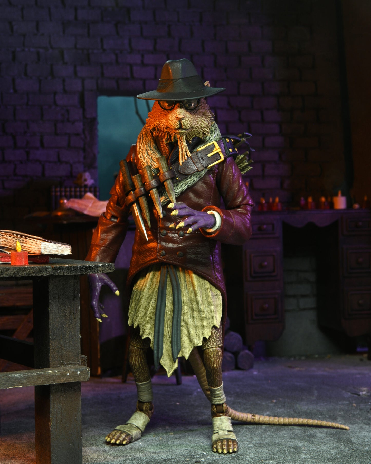 Universal Monsters x Teenage Mutant Ninja Turtles 7” Scale Action Figure – Ultimate Splinter as Van Helsing