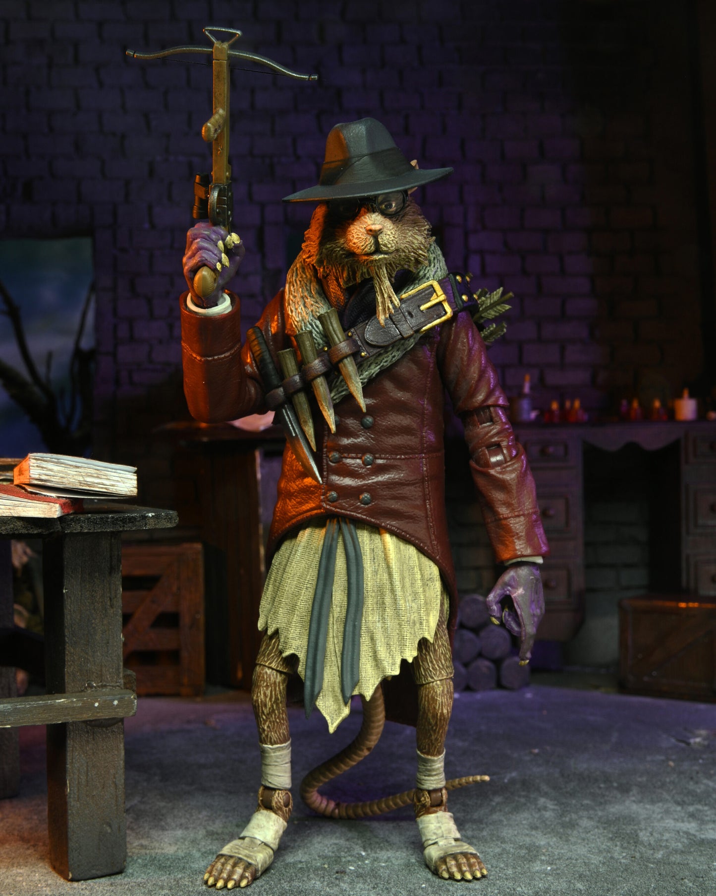 Universal Monsters x Teenage Mutant Ninja Turtles 7” Scale Action Figure – Ultimate Splinter as Van Helsing