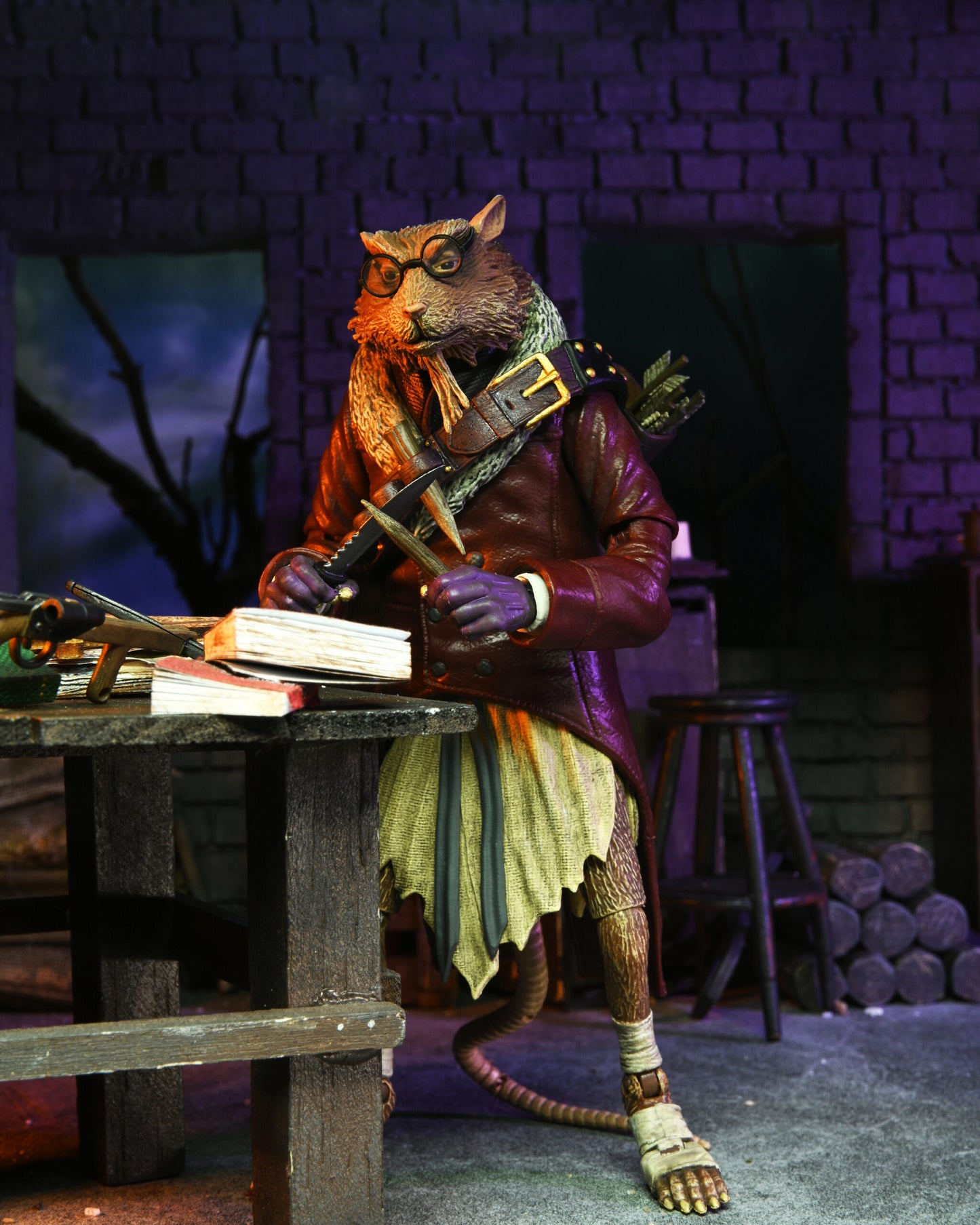 Universal Monsters x Teenage Mutant Ninja Turtles 7” Scale Action Figure – Ultimate Splinter as Van Helsing