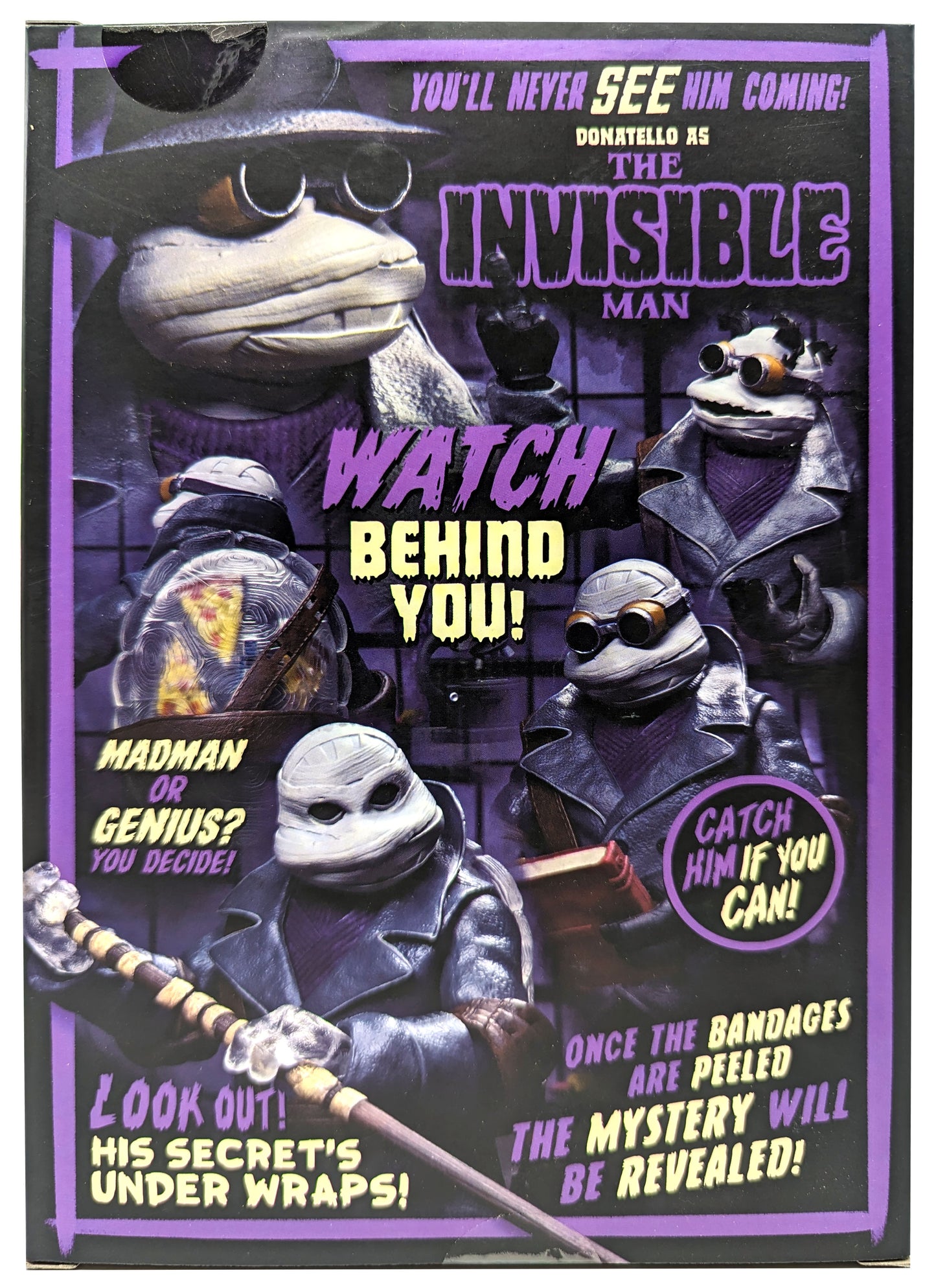 Universal Monsters x Teenage Mutant Ninja Turtles - 7″ Scale Action Figure – Ultimate Donatello as The Invisible Man
