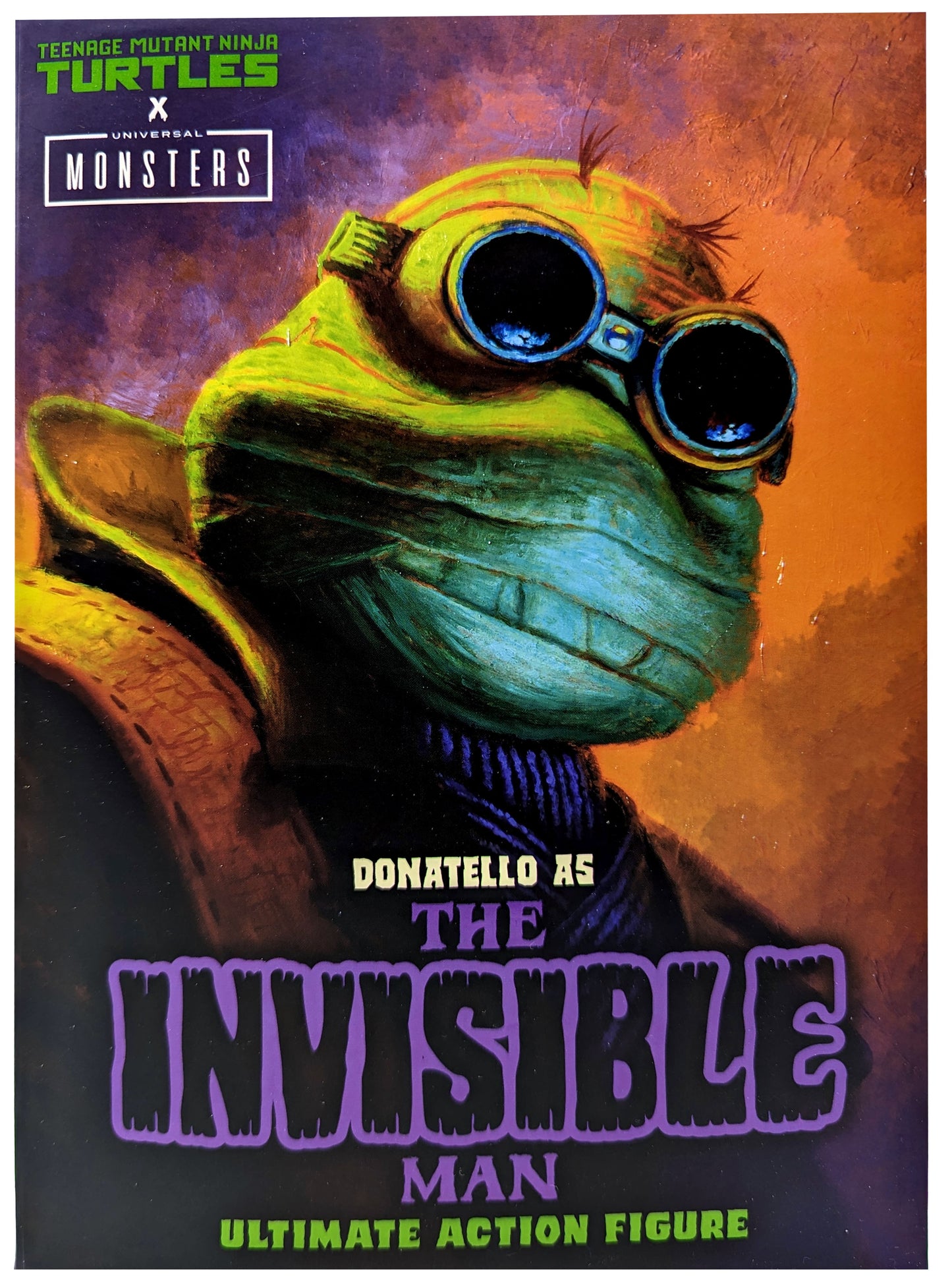 Universal Monsters x Teenage Mutant Ninja Turtles - 7″ Scale Action Figure – Ultimate Donatello as The Invisible Man