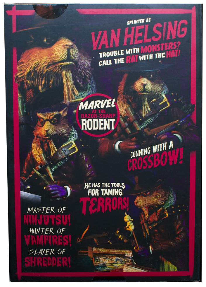 Universal Monsters x Teenage Mutant Ninja Turtles 7” Scale Action Figure – Ultimate Splinter as Van Helsing