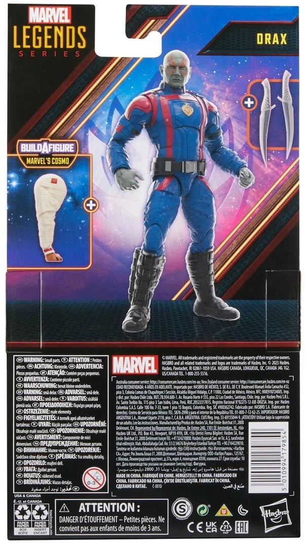 Guardians of the Galaxy Vol. 3 Marvel Legends Drax 6-Inch Action Figure