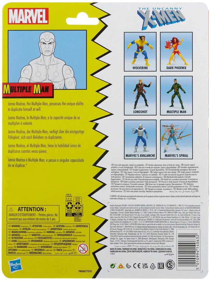 X-Men Marvel Legends Retro Multiple Man 6-Inch Action Figure