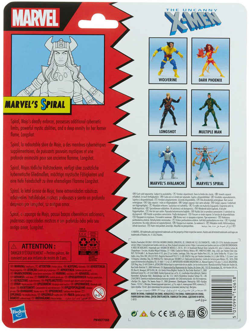 Pre-Order - X-Men Marvel Legends Retro Spiral 6-Inch Action Figure