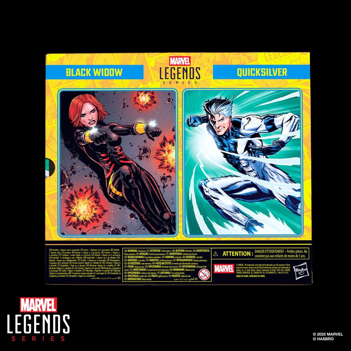 Marvel Legends - Avengers - Black Widow and Quicksilver - 6 Inch Action Figure