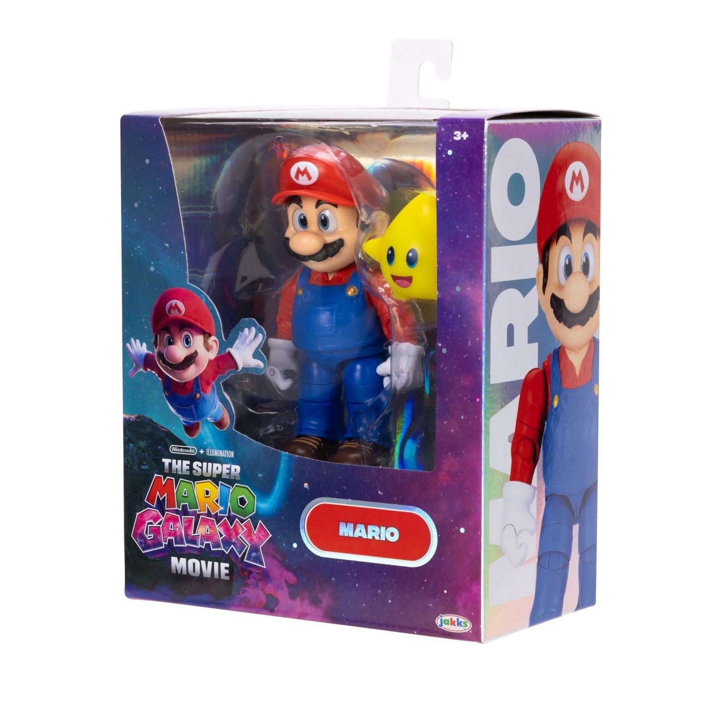 Jakks - The Super Mario Galaxy Movie - Mario Figure with Luma Star Accessory