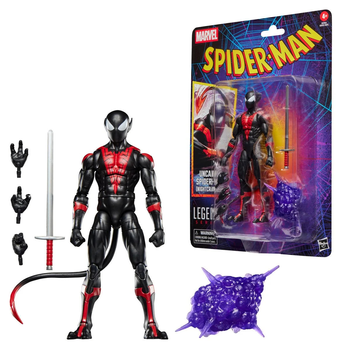 Marvel Legends - Spider-Man -  Retro Cardback - Uncanny Spider-Man (Nightcrawler) -  6-Inch Action Figure