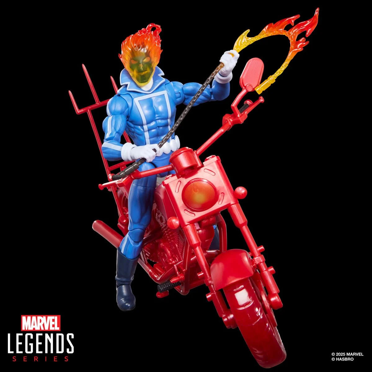 Marvel Legends - Ghost Rider - Johnny Blaze - 6 Inch Action Figure with Motorcycle