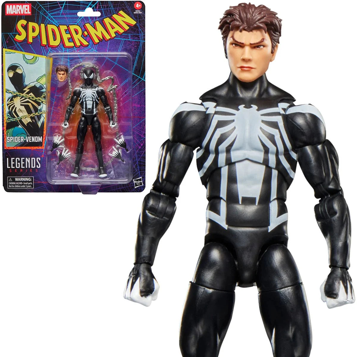 Marvel Legends - Spider-Man -  Retro Cardback - Spider-Venom -  6-Inch Action Figure