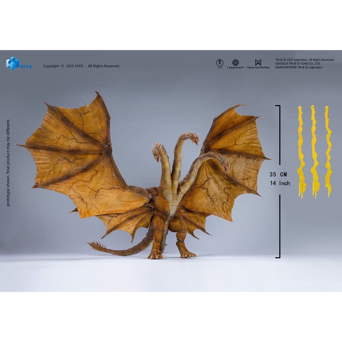 Hiya - King of the Monsters King Ghidorah 2.0 Exquisite Basic Series Action Figure