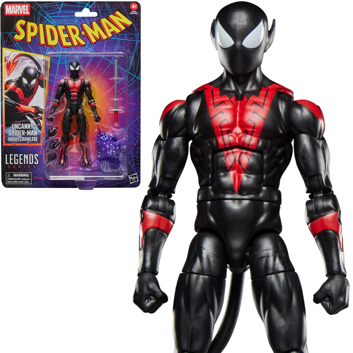 Marvel Legends - Spider-Man -  Retro Cardback - Uncanny Spider-Man (Nightcrawler) -  6-Inch Action Figure