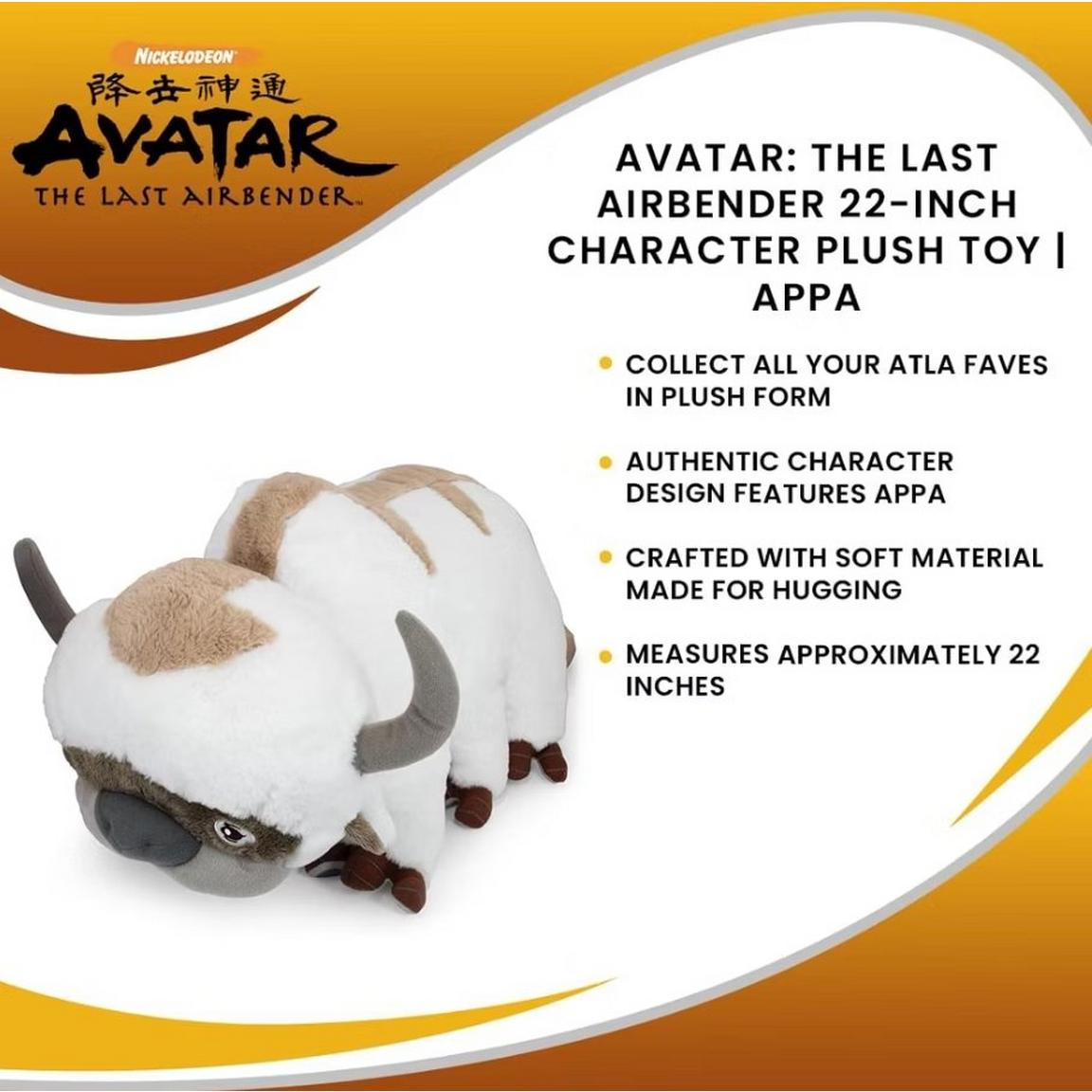 Golden Bell Studios - Avatar: The Last Airbender - Appa - 22 Inch Character Plush Toy