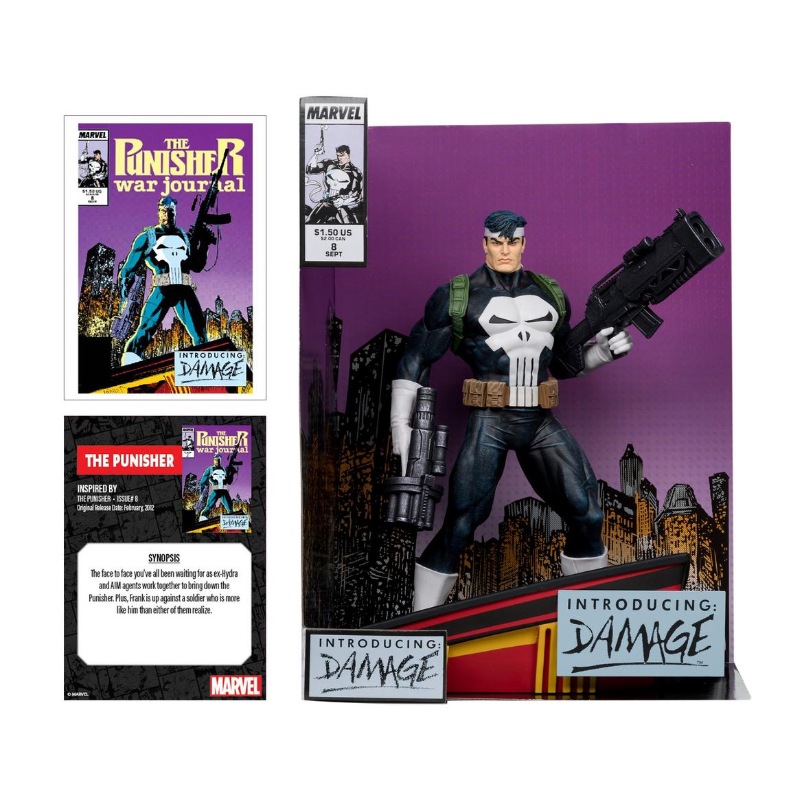 McFarlane Toys Marvel Collection -  The Punisher War Journal -  The Punisher (Issue 8) 1:6th Scale Figure
