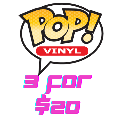3 Funkos Pops for $20
