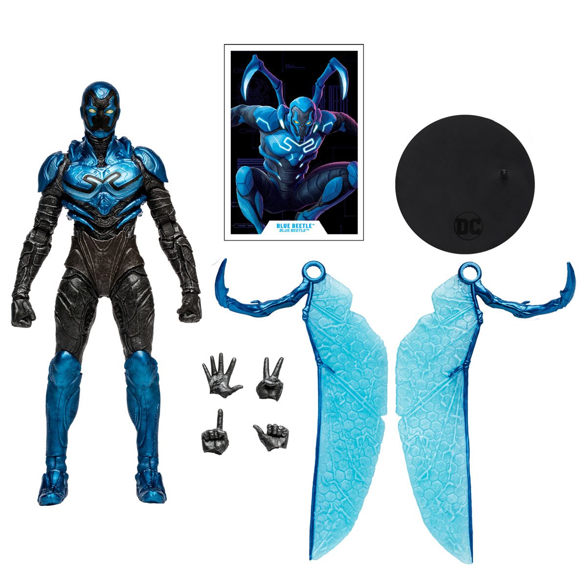 DC Blue Beetle Movie Blue Beetle Battle Mode 7-Inch Scale Action Figure