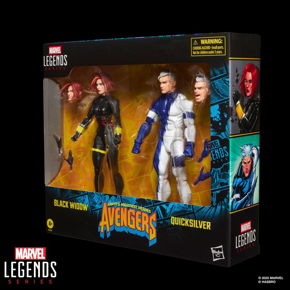 Marvel Legends - Avengers - Black Widow and Quicksilver - 6 Inch Action Figure