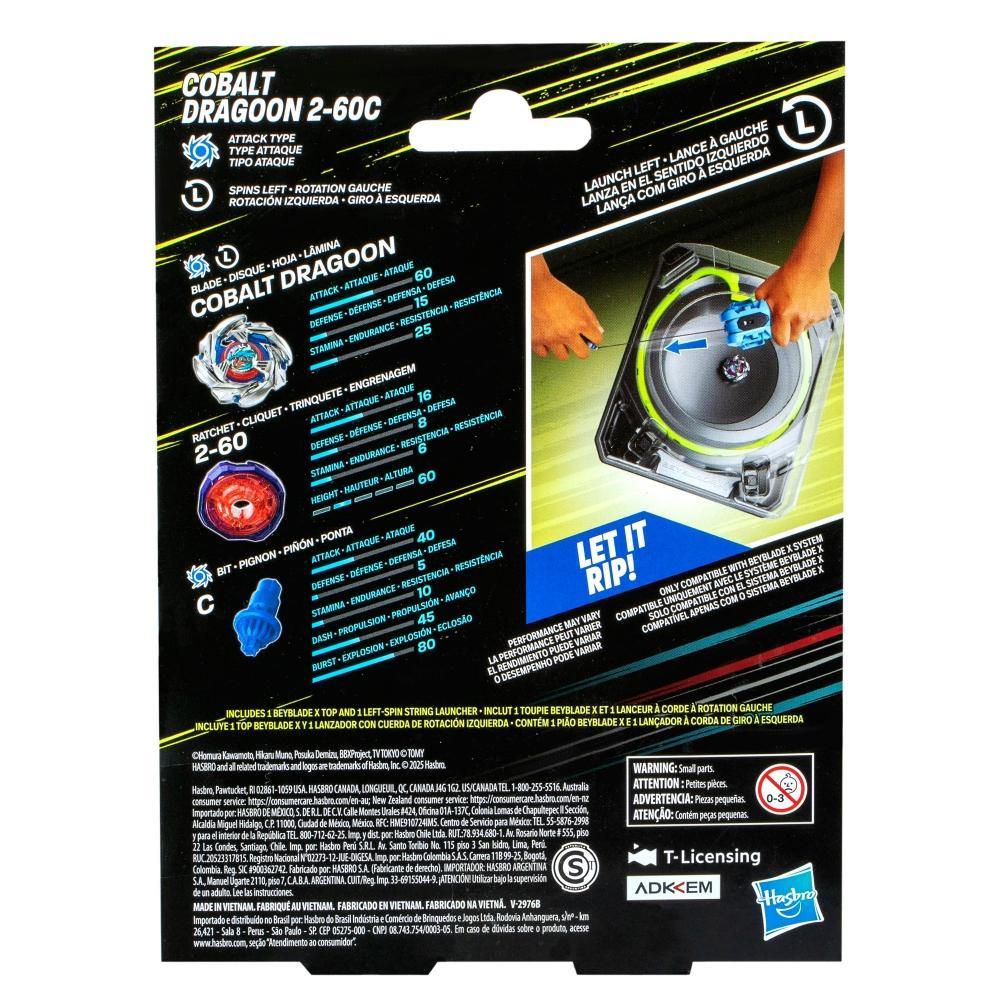 Beybalde X - Cobalt - Dragoon 2-60C - Launcher Set