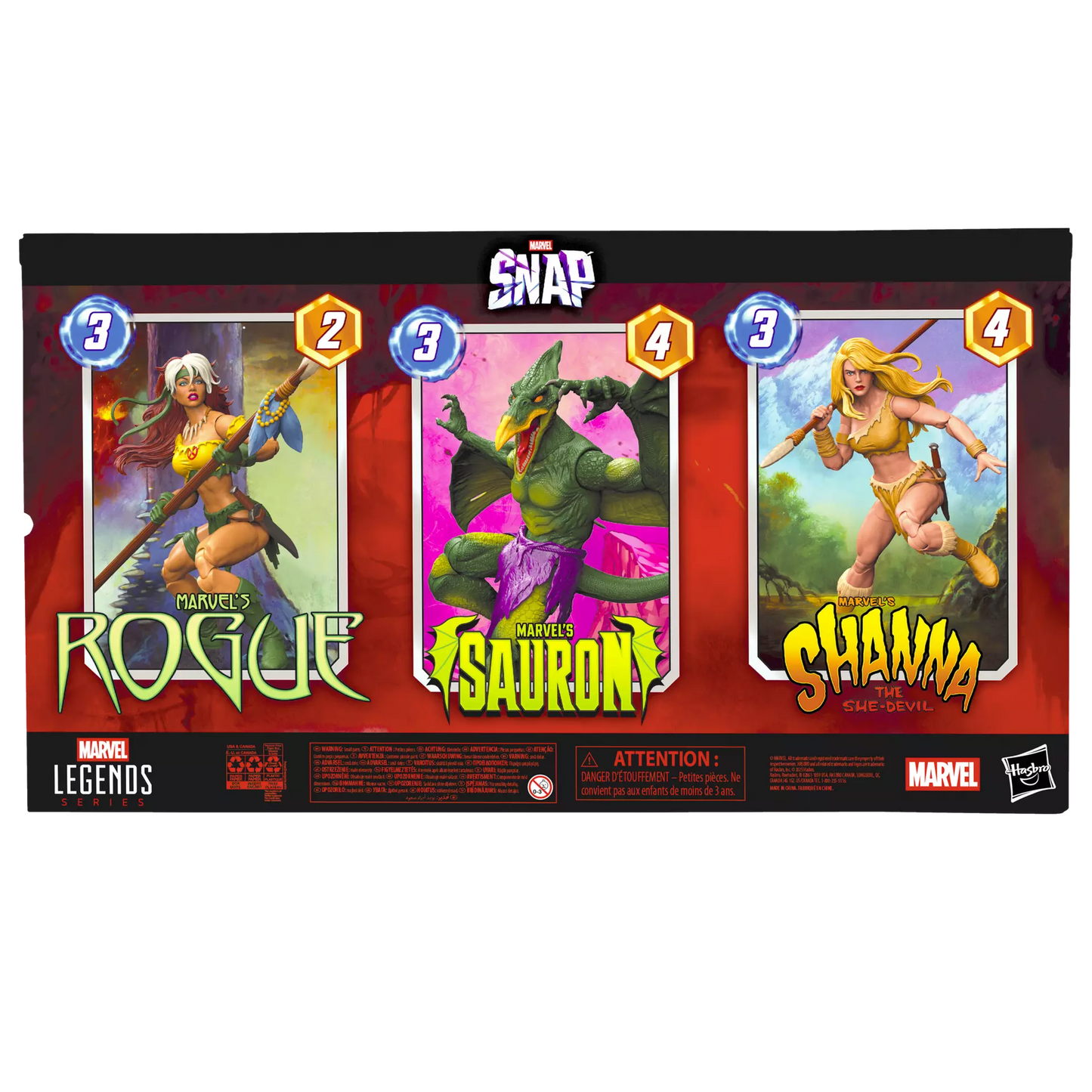 Marvel Legends - Gamerverse -  SNAP -  Savage Land 3-Pack