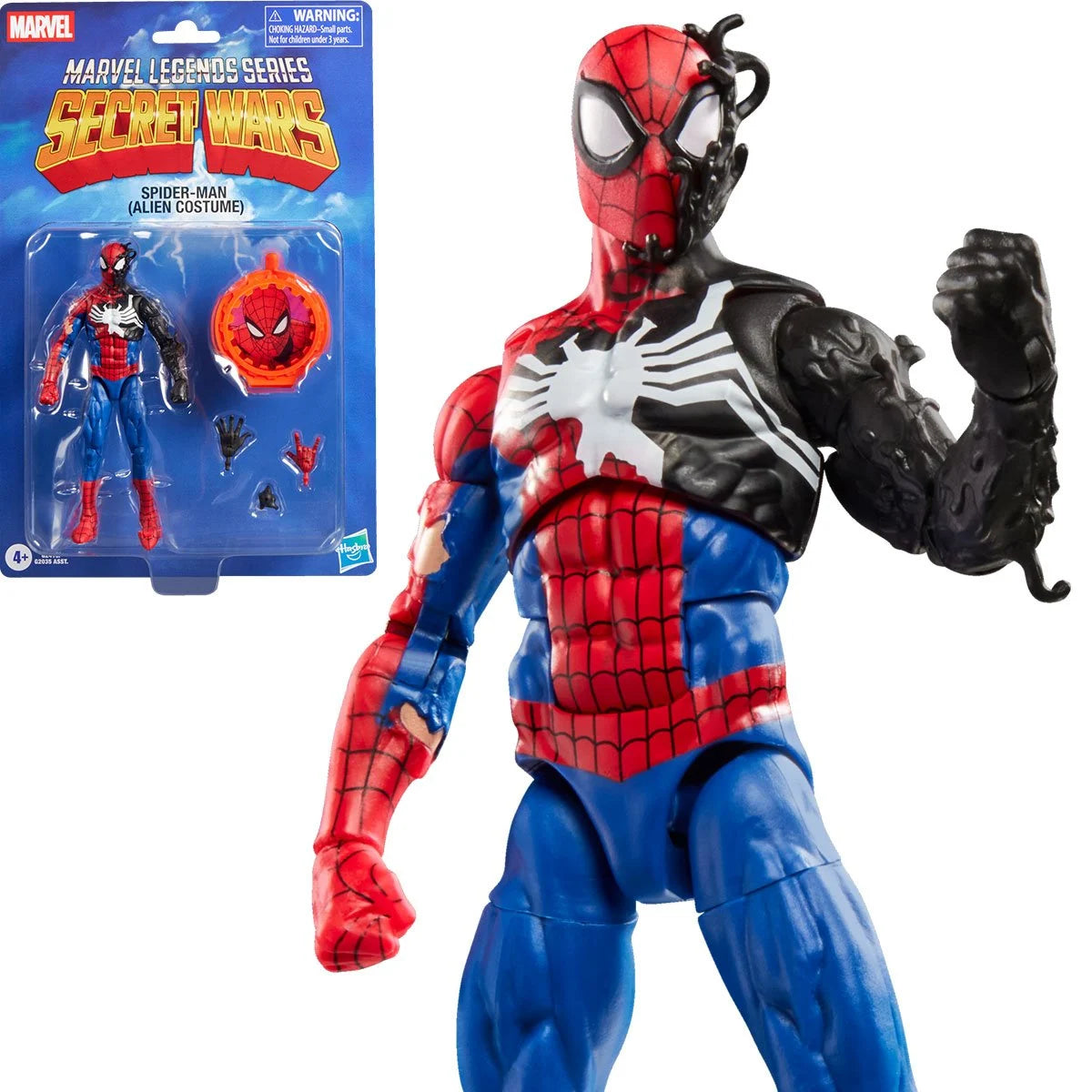 Pre-Order: Marvel Legends - Secret Wars - Spider-Man (Alien Costume) - 6 Inch Action Figure