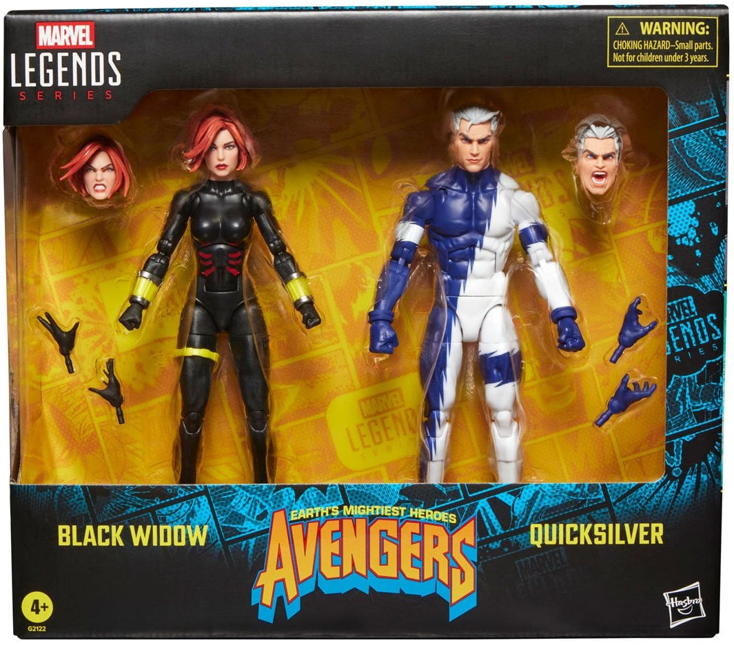 Marvel Legends - Avengers - Black Widow and Quicksilver - 6 Inch Action Figure