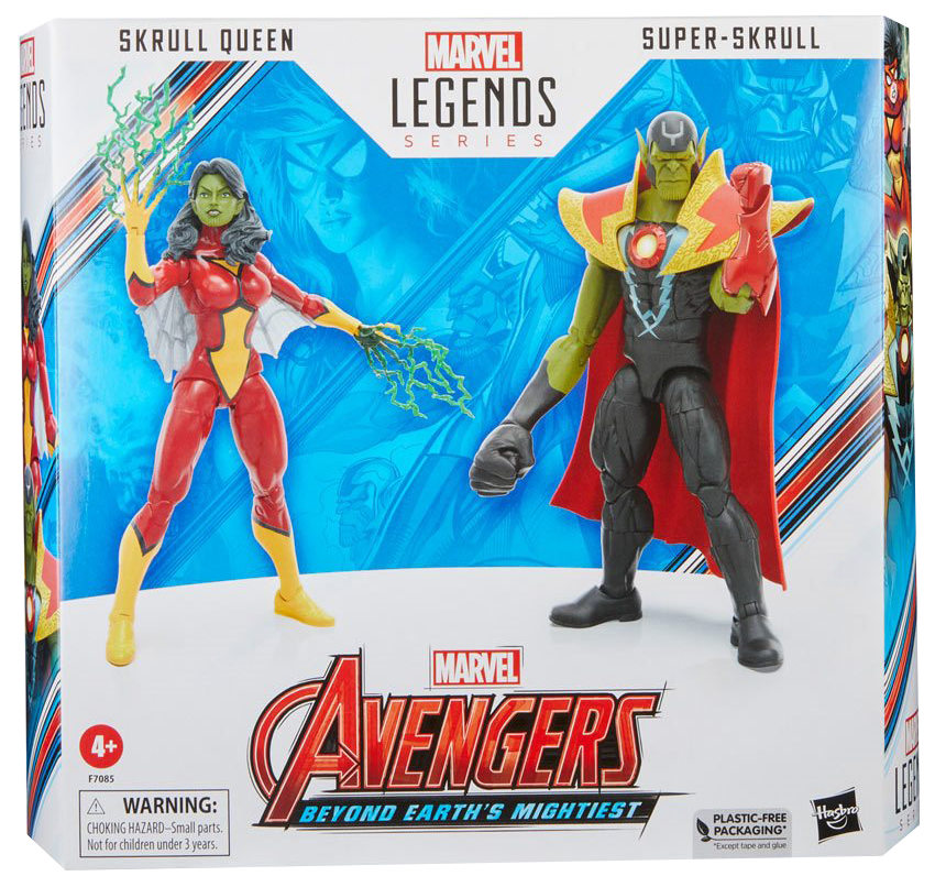 Avengers 60th Anniversary Marvel Legends Skrull Queen and Super-Skrull