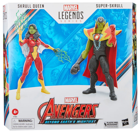 Avengers 60th Anniversary Marvel Legends Skrull Queen and Super-Skrull