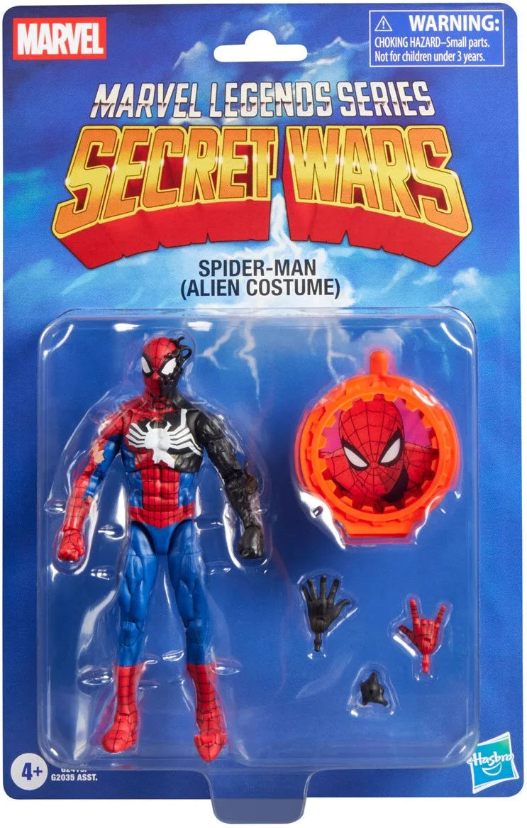 Pre-Order: Marvel Legends - Secret Wars - Spider-Man (Alien Costume) - 6 Inch Action Figure