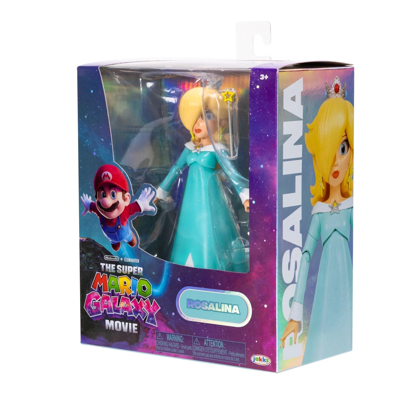 Jakks - The Super Mario Galaxy Movie - Rosalina Figure with Wand and Stand Accessories