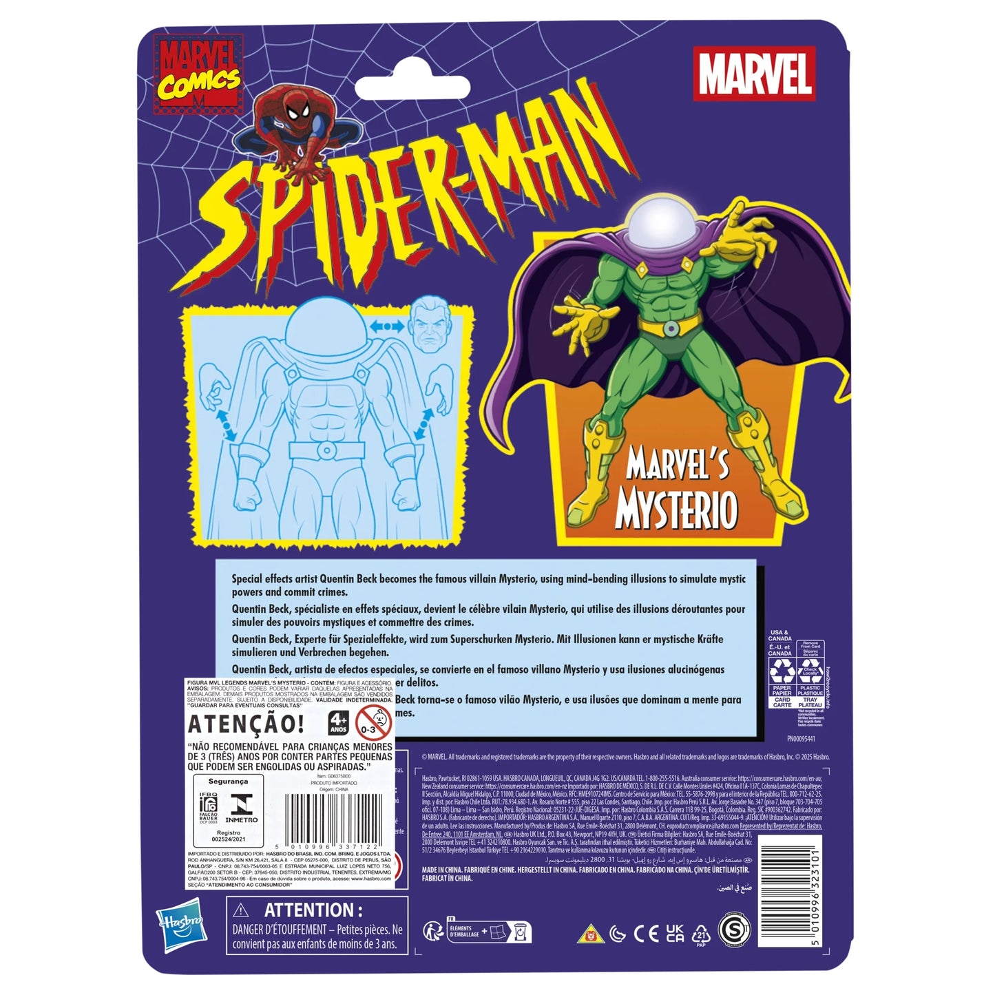 Marvel Legends - Retro Spider-Man - Marvel's Mysterio - Walmart Exclusive