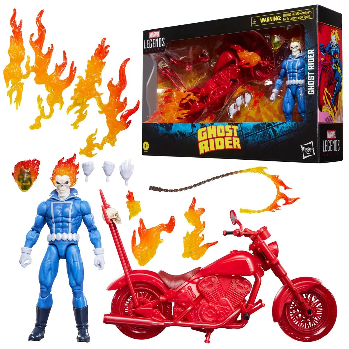 Marvel Legends - Ghost Rider - Johnny Blaze - 6 Inch Action Figure with Motorcycle