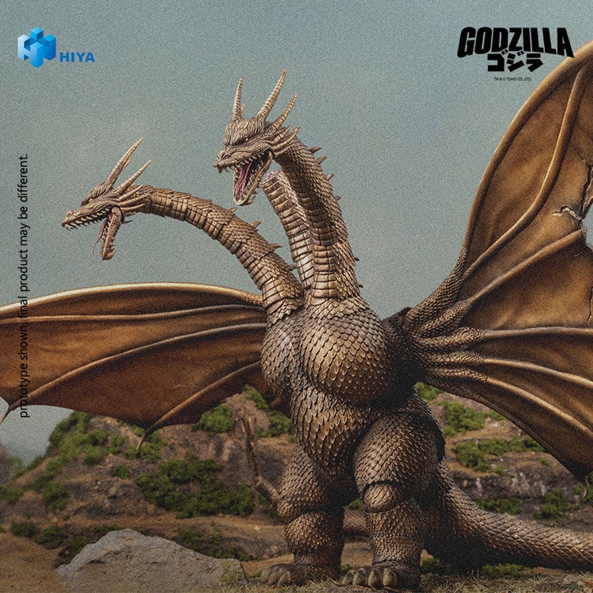 Hiya - Godzilla vs. King Ghidorah 1991 King Ghidorah Battle Damaged Exquisite Basic Figure