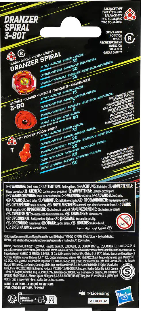 Beybalde X - Dranzer Spiral 3-80T - Anniversary X-Over Set