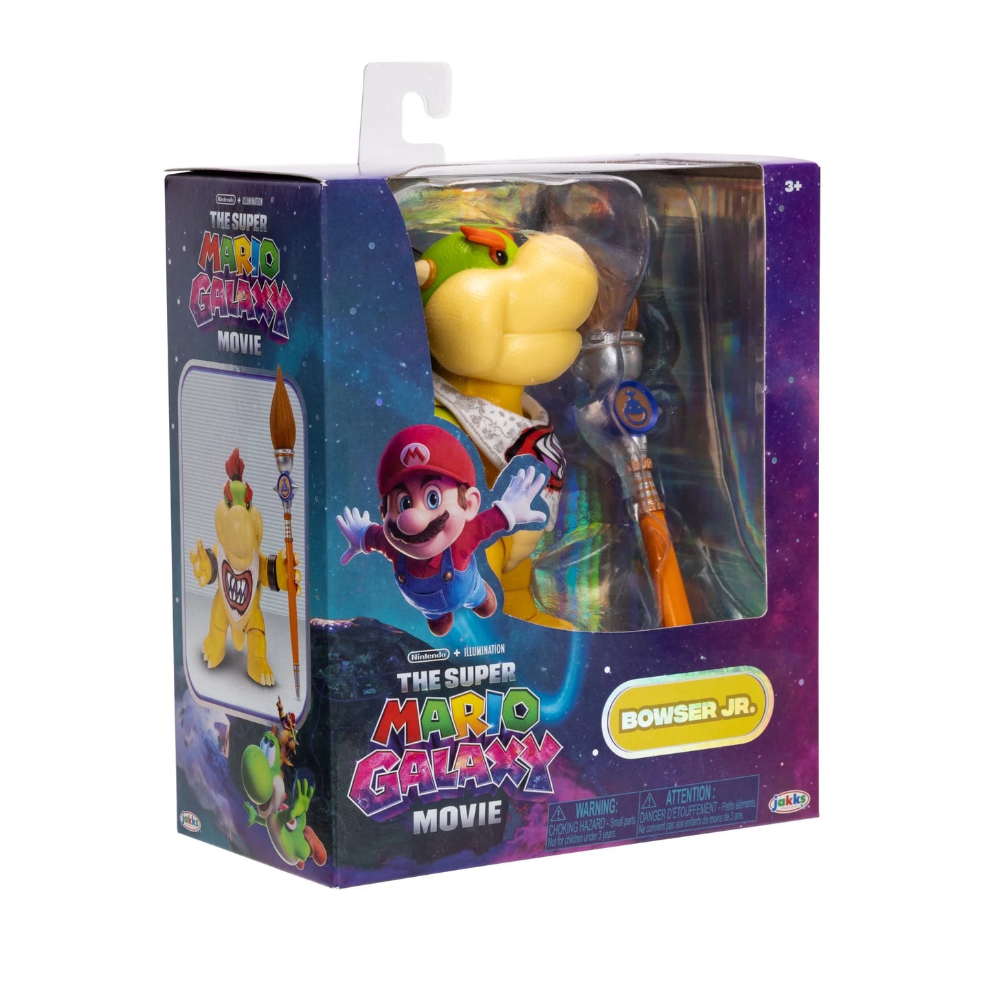 Jakks - The Super Mario Galaxy Movie - Bowser Jr. Figure with Paint Brush Accessory