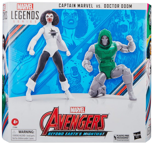 Avengers 60th Anniversary Marvel Legends Captain Marvel vs. Doctor Doom 6-Inch Action Figures