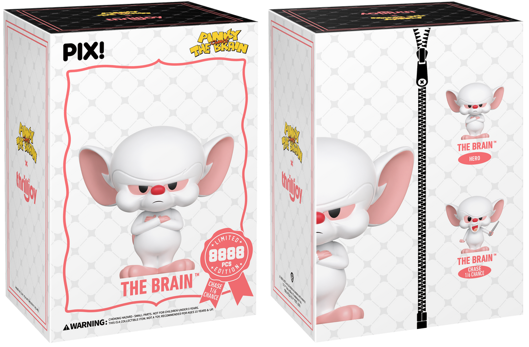 ThrillJoy - PIX! - Pinky and the Brain - The Brian: Pondering World Domination - Vinyl Figure