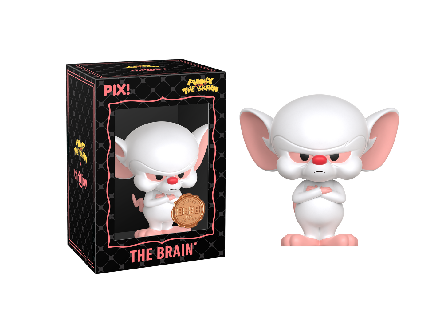 ThrillJoy - PIX! - Pinky and the Brain - The Brian: Pondering World Domination - Vinyl Figure
