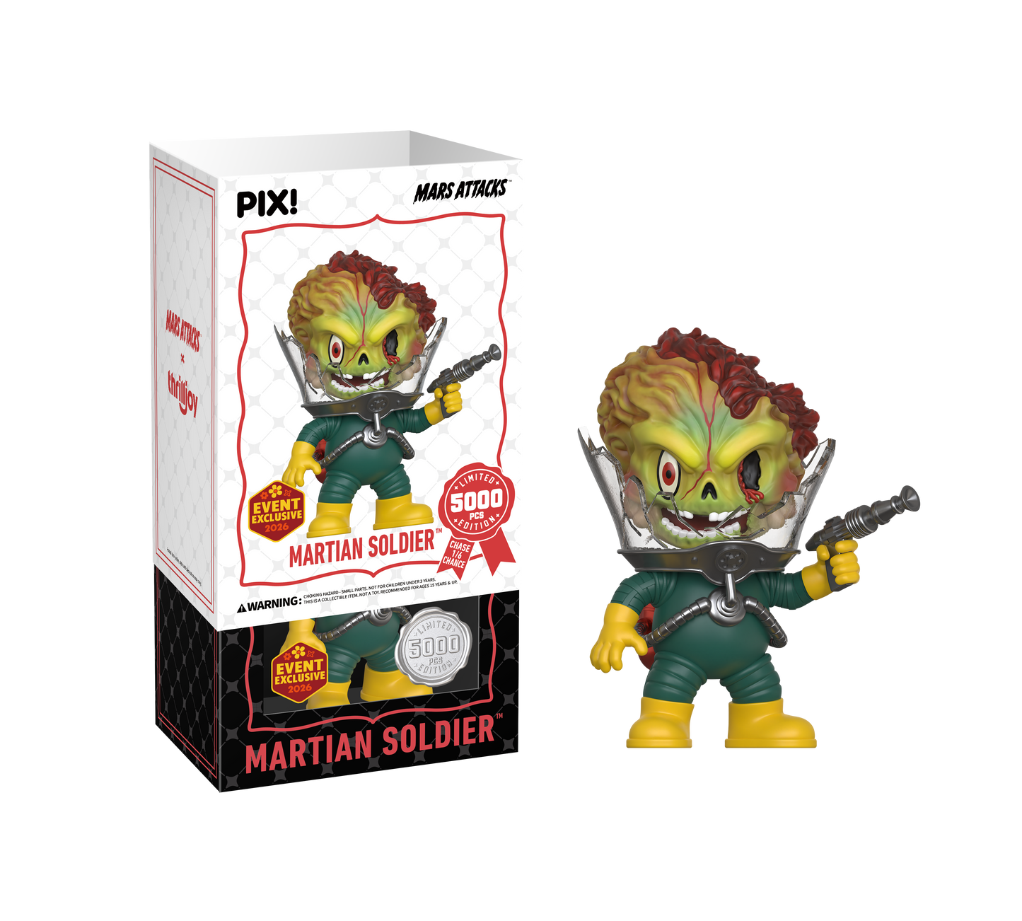 ThrillJoy - PIX! - Mars Attack - Martian Soldier - Blind Boxes
