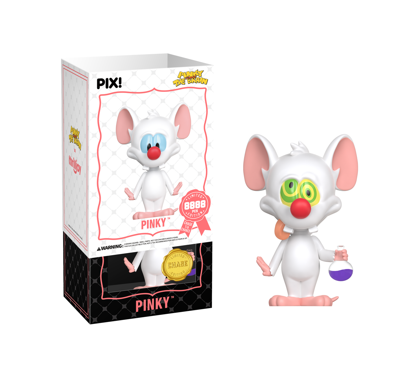 ThrillJoy - PIX! - Pinky and the Brain - Pinky: Dazed & Confused - Vinyl Figure