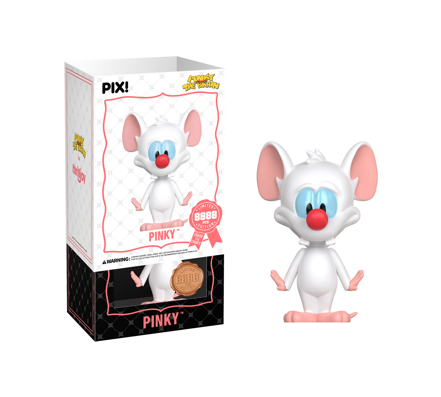 ThrillJoy - PIX! - Pinky and the Brain - Pinky: Dazed & Confused - Vinyl Figure