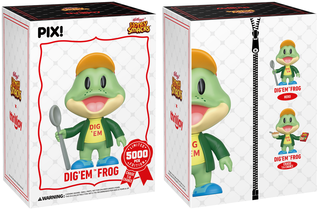 ThrillJoy - PIX! - Honey Smacks - Dig Em' Frog - Vinyl Figure