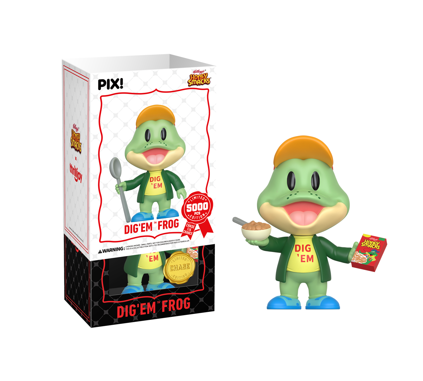 ThrillJoy - PIX! - Honey Smacks - Dig Em' Frog - Vinyl Figure
