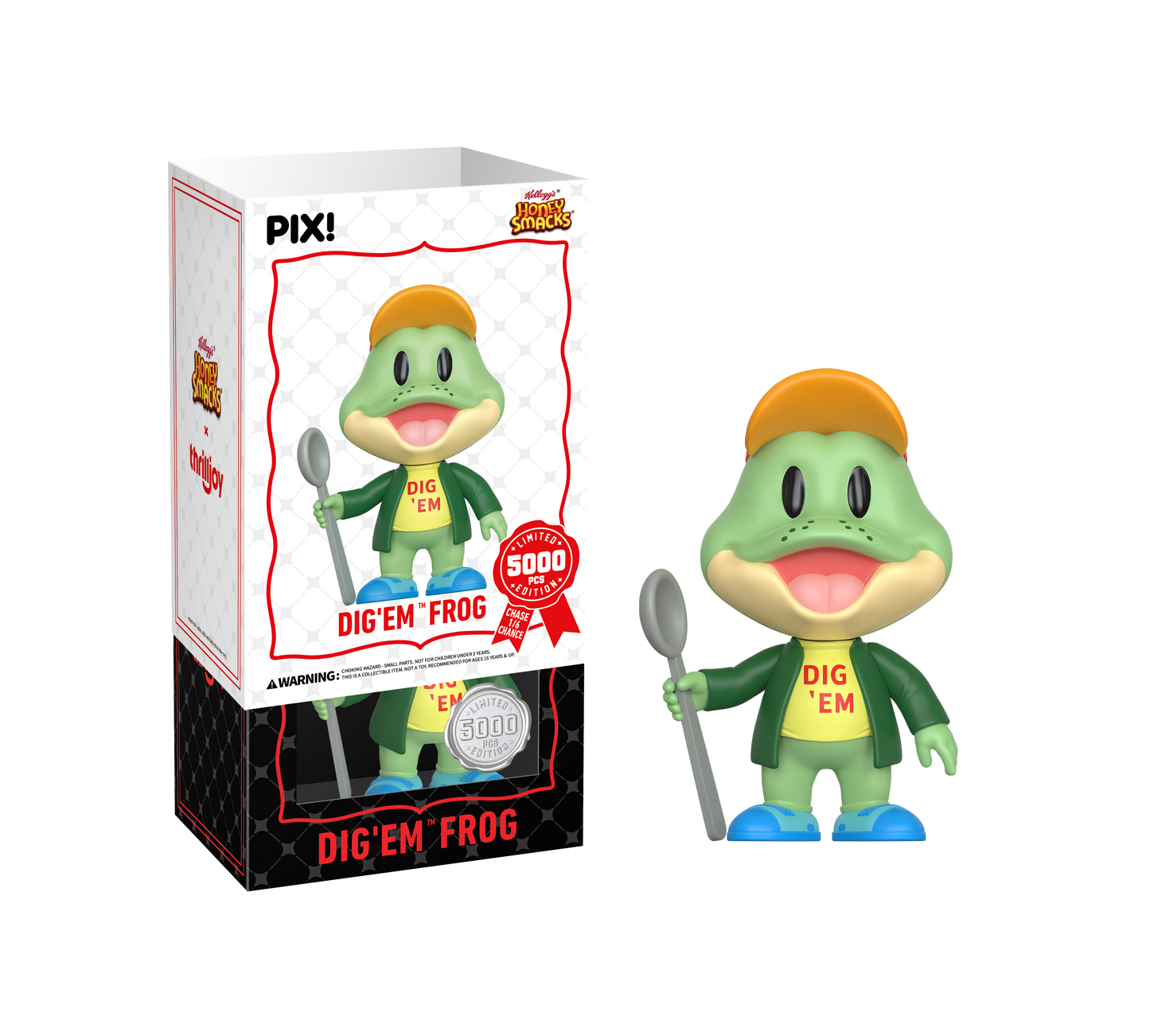 ThrillJoy - PIX! - Honey Smacks - Dig Em' Frog - Vinyl Figure