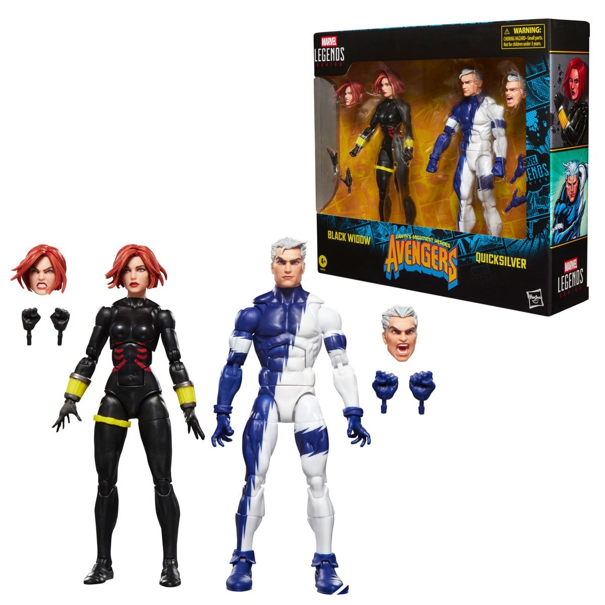Marvel Legends - Avengers - Black Widow and Quicksilver - 6 Inch Action Figure