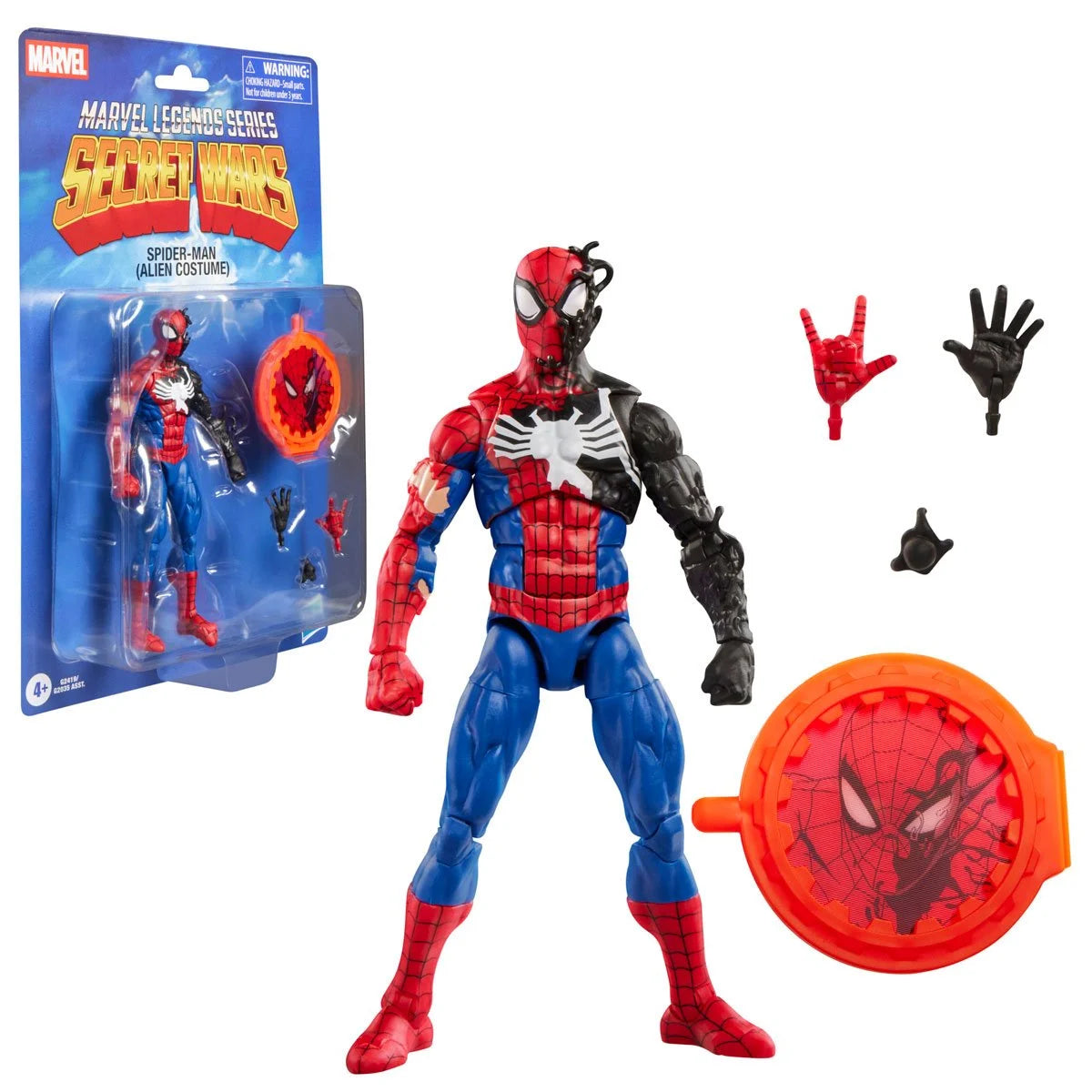 Pre-Order: Marvel Legends - Secret Wars - Spider-Man (Alien Costume) - 6 Inch Action Figure