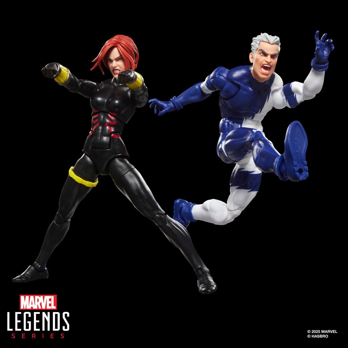 Marvel Legends - Avengers - Black Widow and Quicksilver - 6 Inch Action Figure