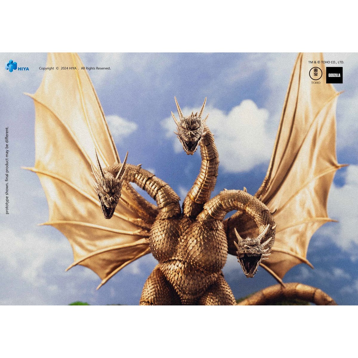 Hiya - Godzilla vs. King Ghidorah 1991 King Ghidorah Exquisite Basic Action Figure - Previews Exclusive